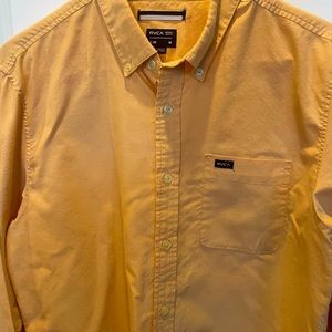 RVCA mens Medium button up Shirt
